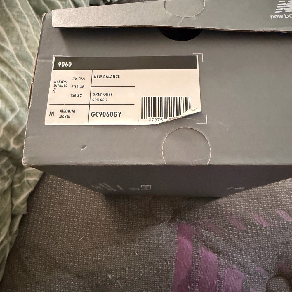 New Balance Grey Shoe Box with Label
